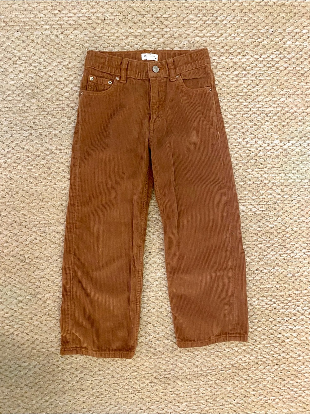 🌞 Simply Adorable PacSun Kids Corduroy Straight-Leg Pants in Rust Brown